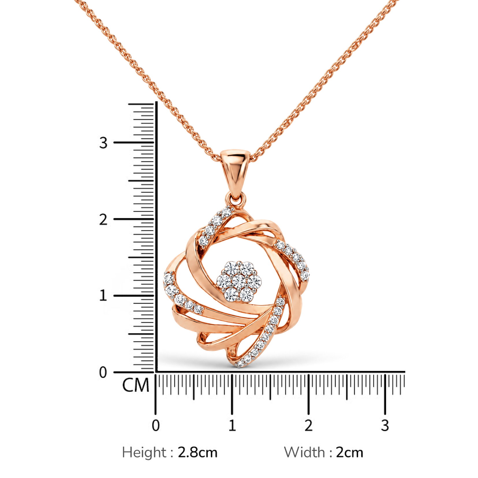 Harmony Solitaire Fusion Diamond Pendant - Image 3