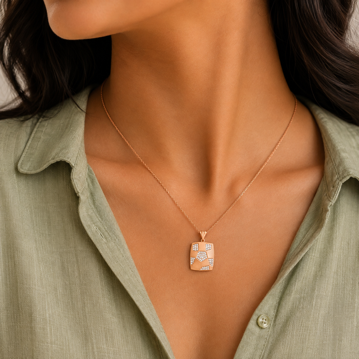Diamond Harmony Fusion Pendant - Image 3