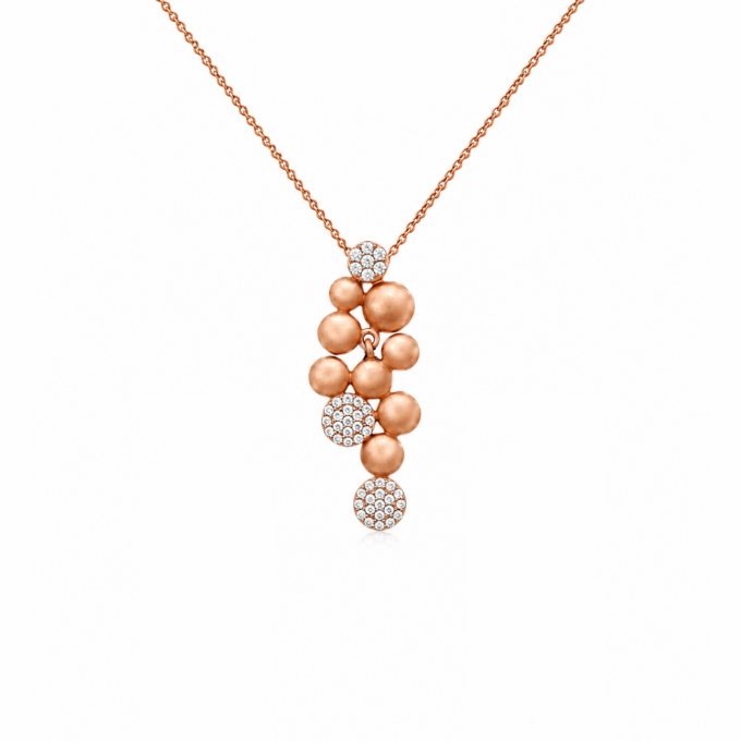 Versatile Orbit Cluster Diamond Pendant