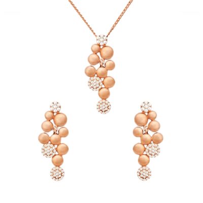 Versatile Orbit Cluster Diamond Pendant Set