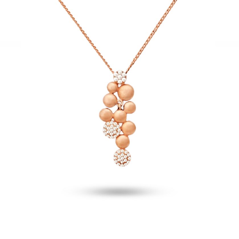Versatile Orbit Cluster Diamond Pendant Set - Image 2