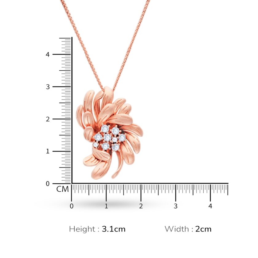 "Nature's Edge" Diamond Brooch-Style Pendant Set - Image 3