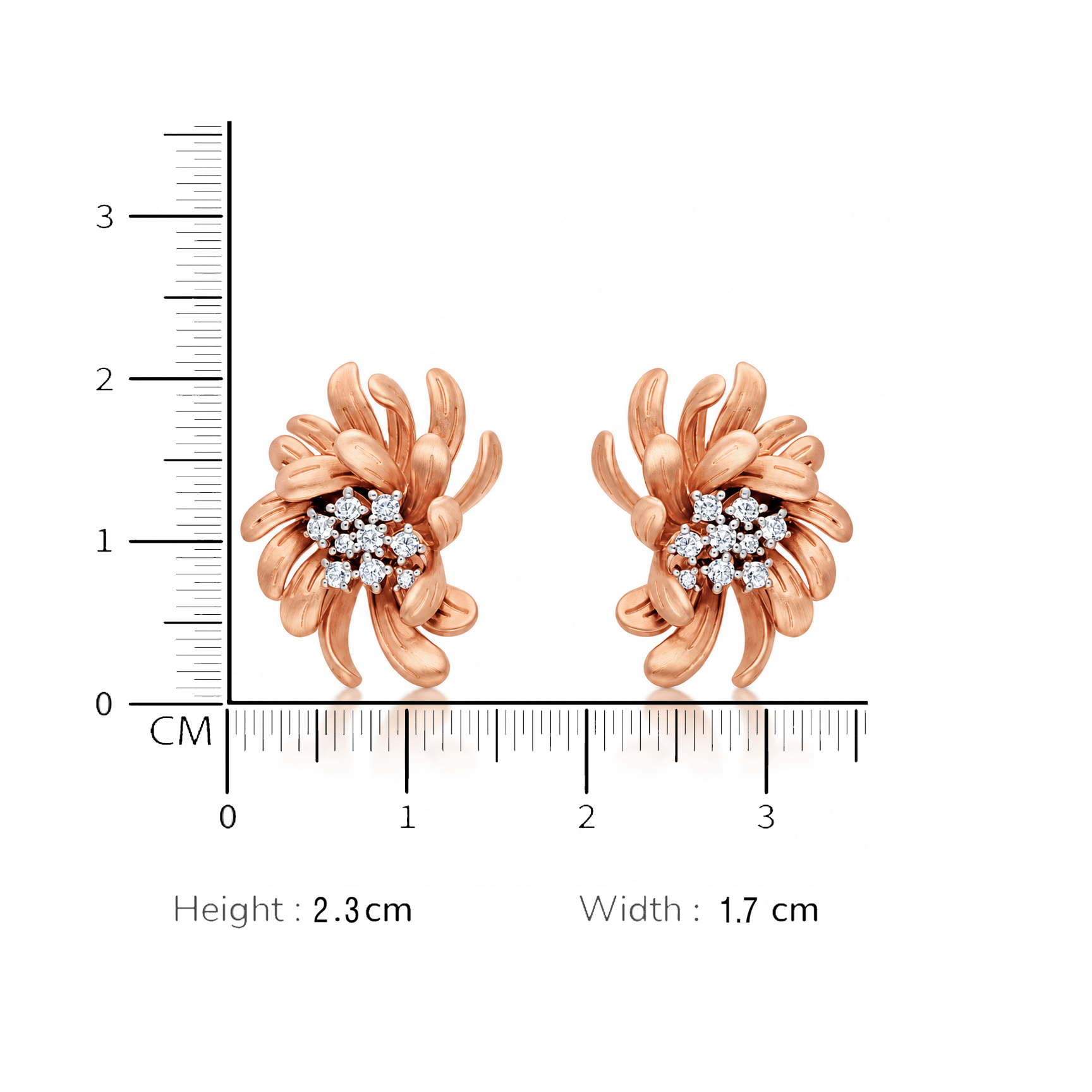 "Nature's Edge" Diamond Brooch-Style Earring Tops - Image 3