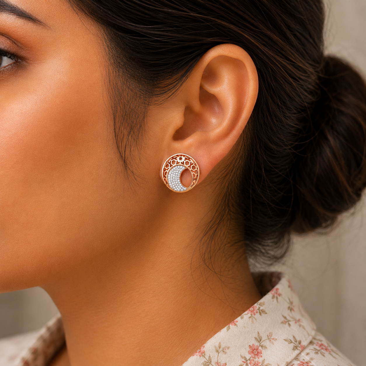 TURKISH DELIGHT DIAMOND EAR TOPS - Image 2
