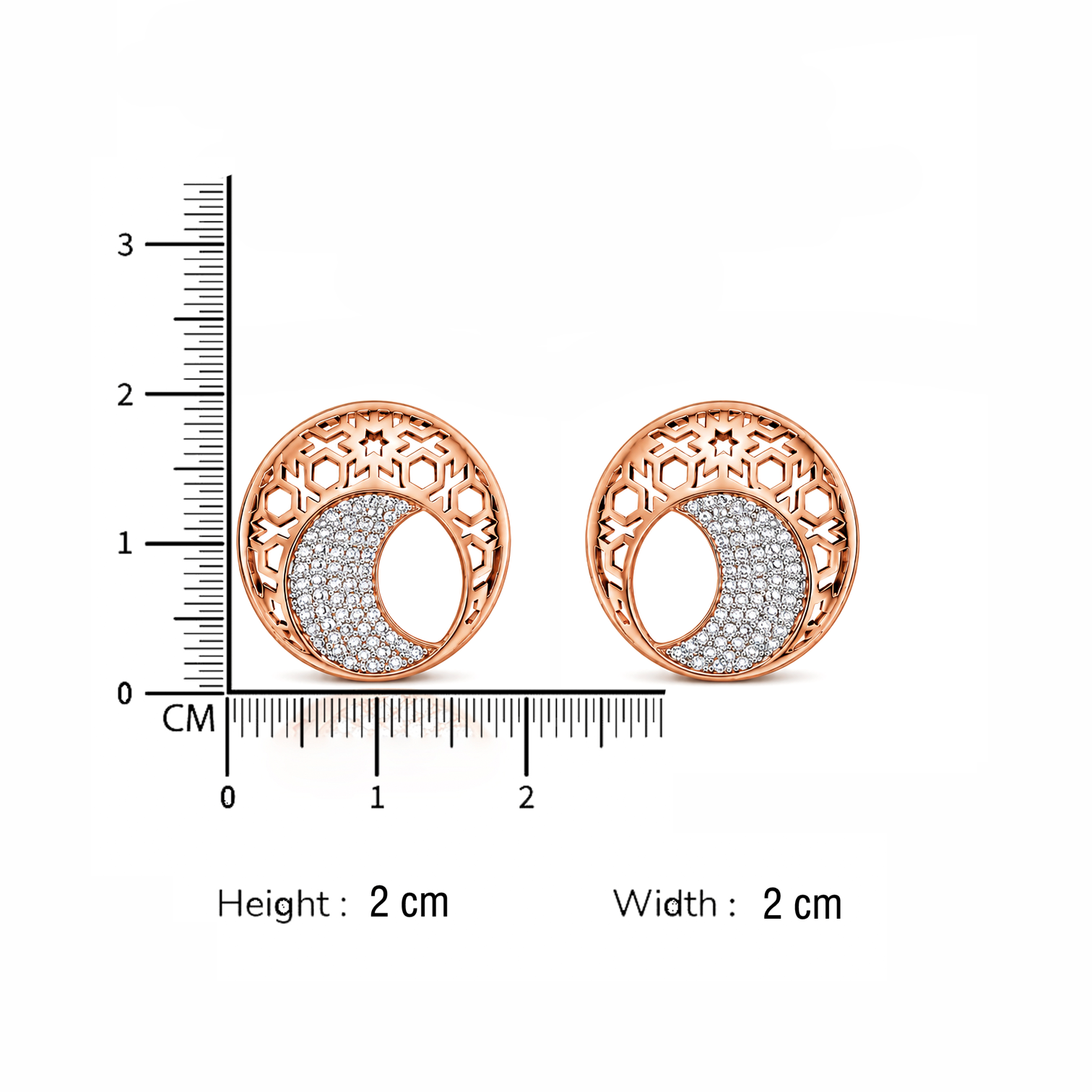 TURKISH DELIGHT DIAMOND EAR TOPS - Image 3