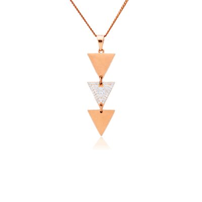 Triangular Spark Diamond Pendant