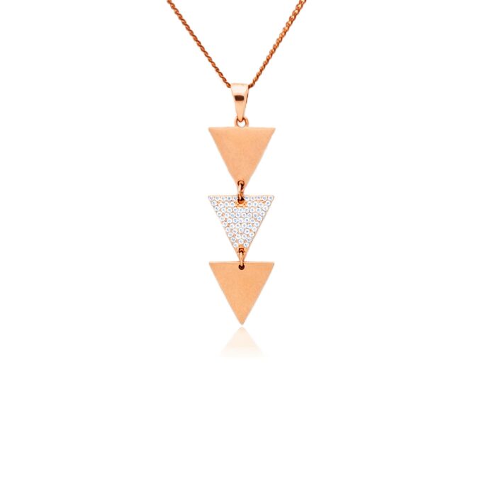 Triangular Spark Diamond Pendant