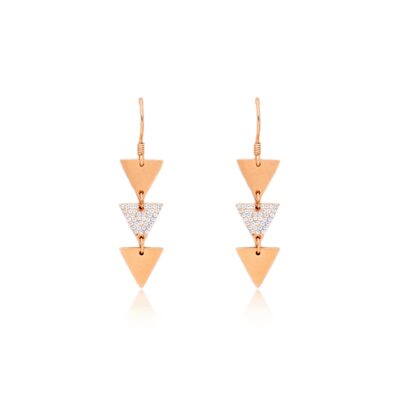TRIANGULAR SPARK DANGLING EARRINGS