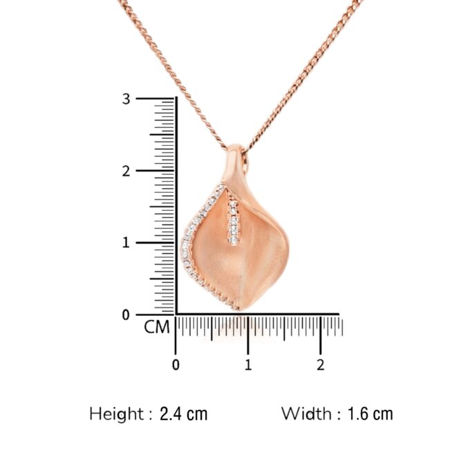 Matte Shell Diamond Pendant