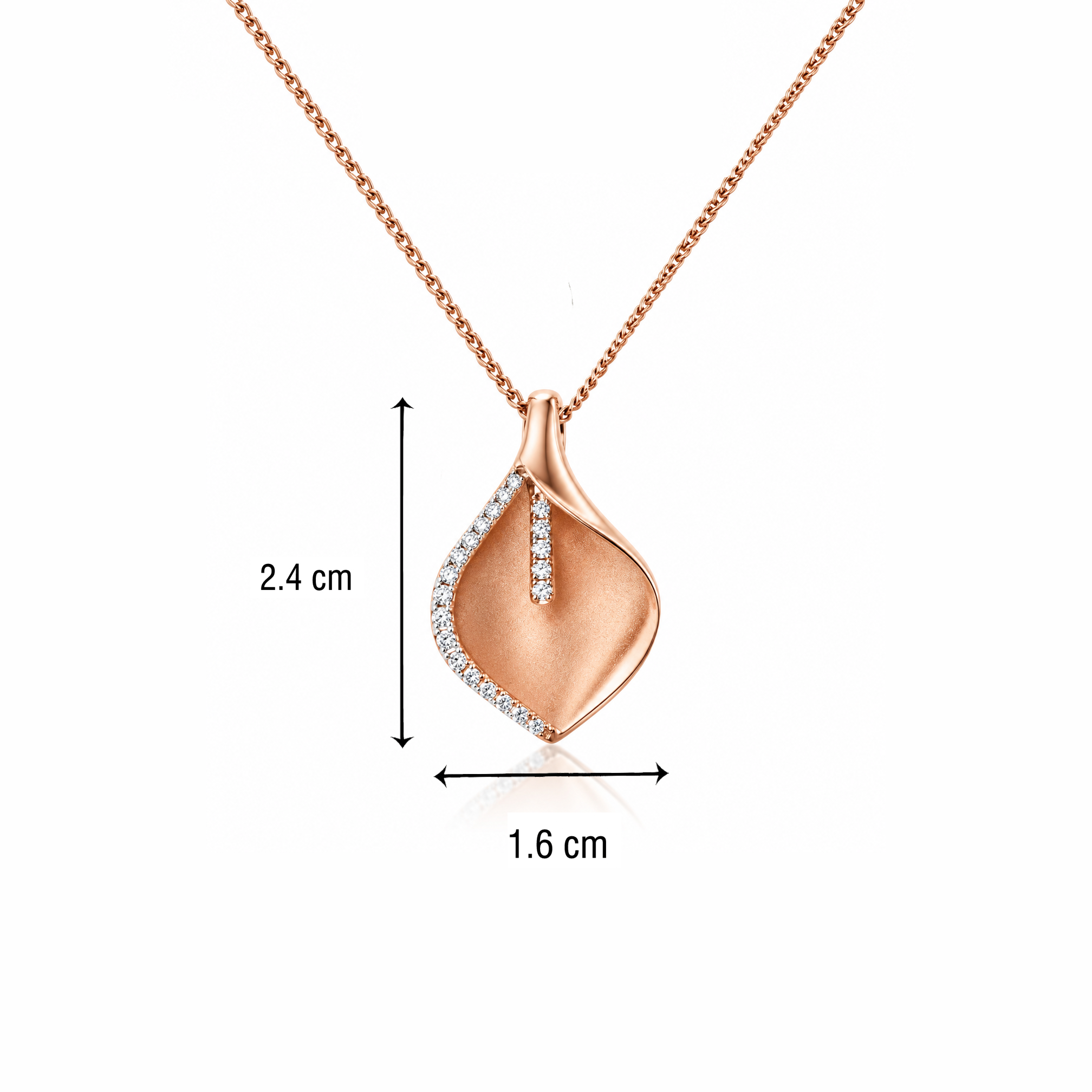 Matte Shell Diamond Pendant - Image 3