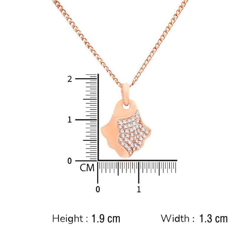 "Divine Blessings" Khmissa Diamond Pendant Set - Image 4
