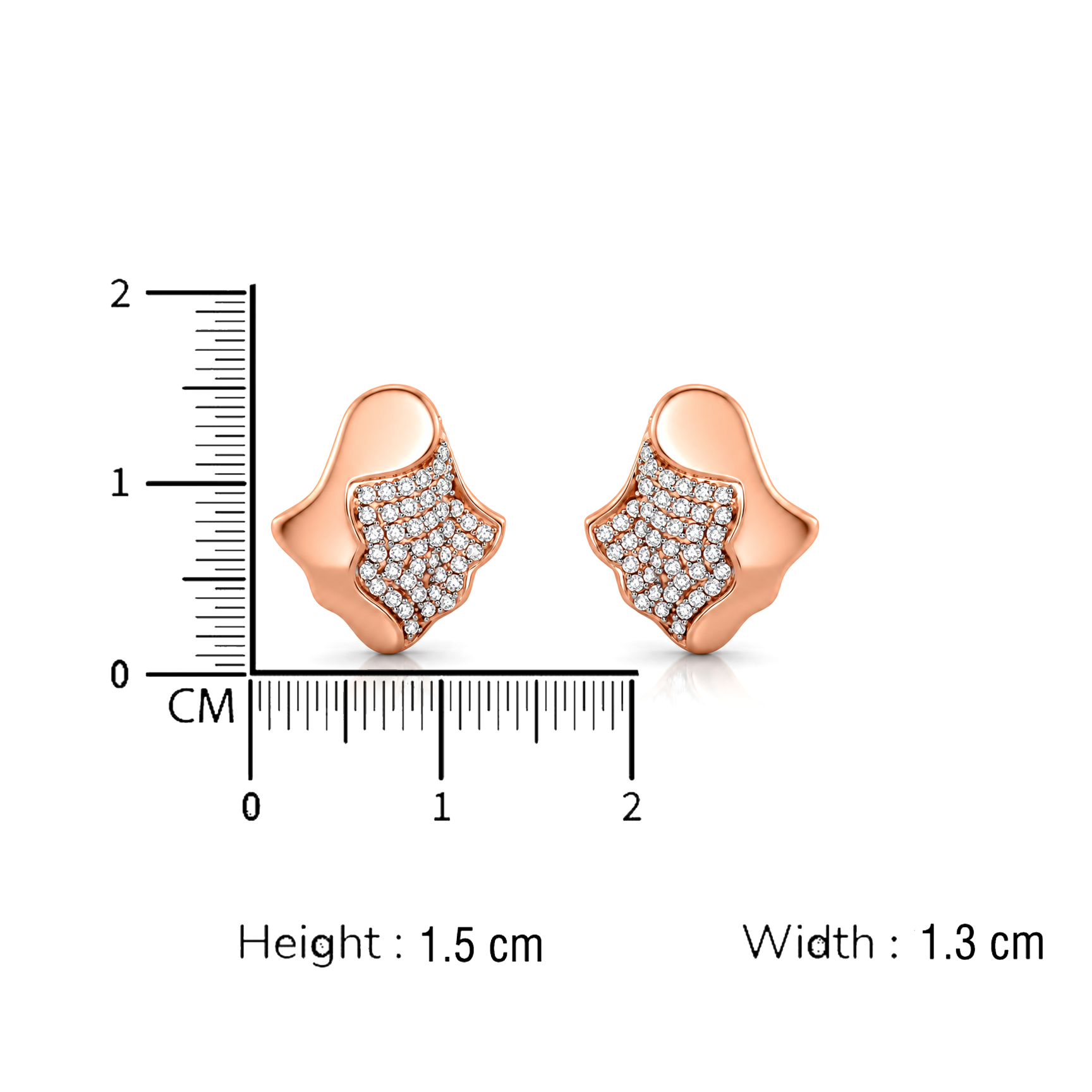 "Divine Blessings" Khmissa Diamond Earring Tops - Image 3