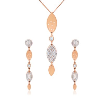 Diamond Mirage Pendant Set
