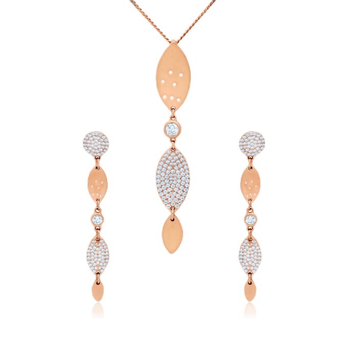 Diamond Mirage Pendant Set