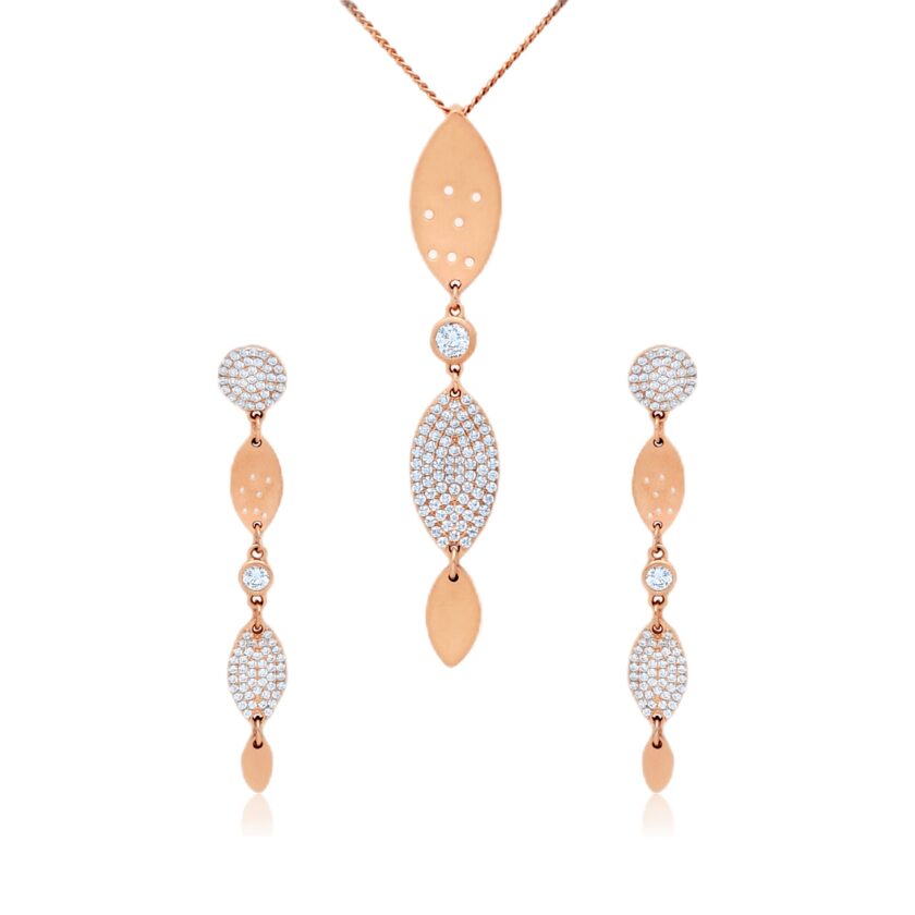 Diamond Mirage Pendant Set