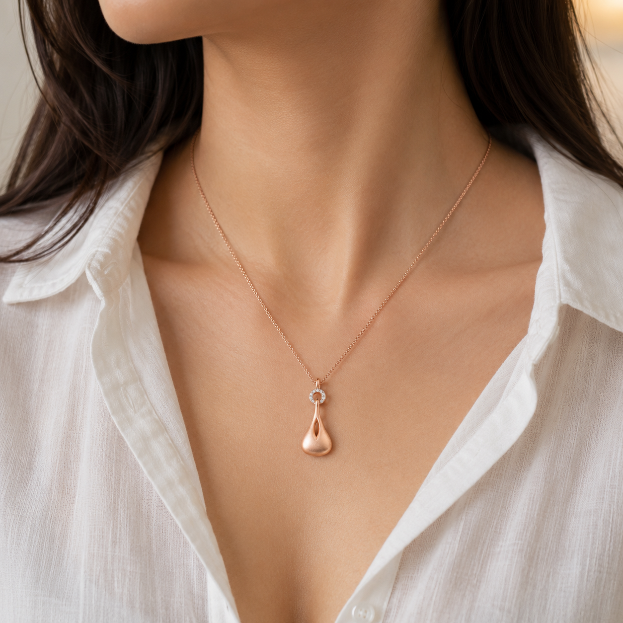 Harmonious Melody" Diamond Guitar Pendant - Image 2