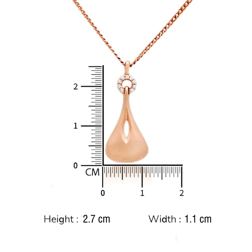 Harmonious Melody" Diamond Guitar Pendant Set - Image 3