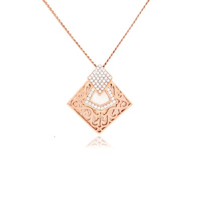 Filigree Kite Diamond Pendant