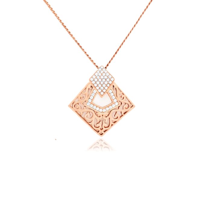 Filigree Kite Diamond Pendant