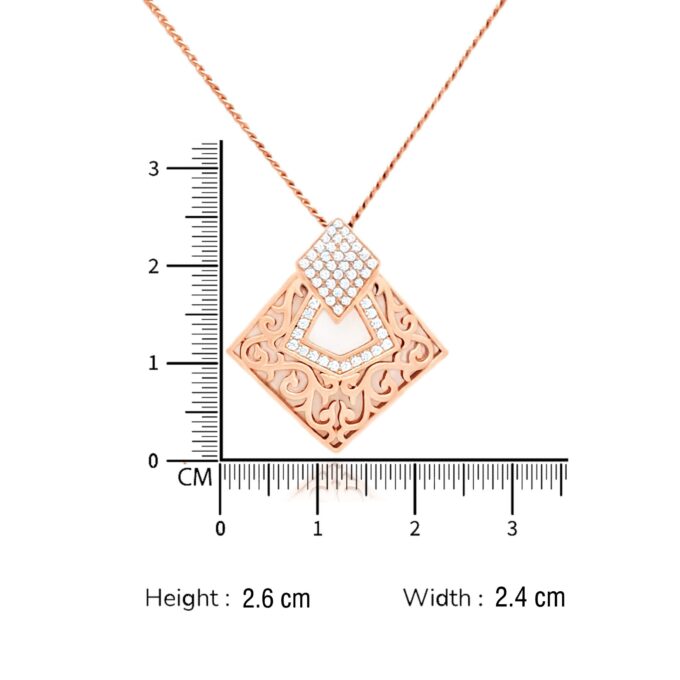 Filigree Kite Diamond Pendant