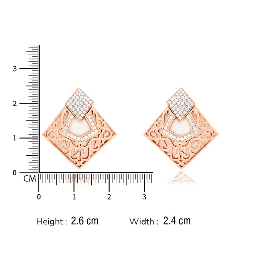 Filigree Kite Diamond Pendant Set - Image 5