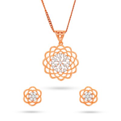 Turkish Elegance Diamond Pendant Set