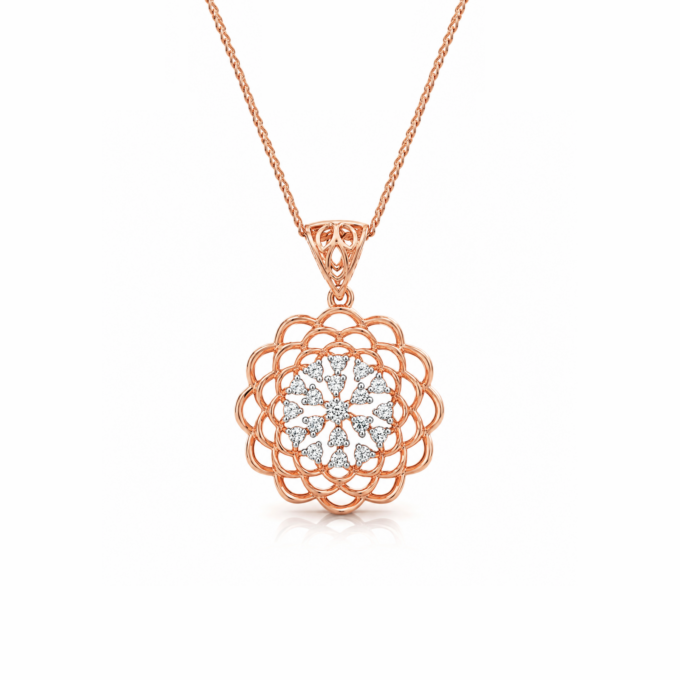 Turkish Elegance Diamond Pendant