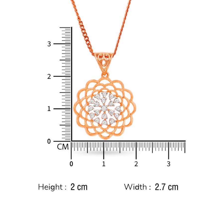 Turkish Elegance Diamond Pendant Set - Image 4