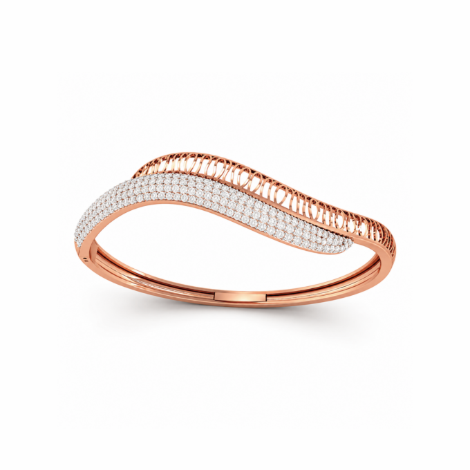 Duo Harmony Stiff diamond Bracelet