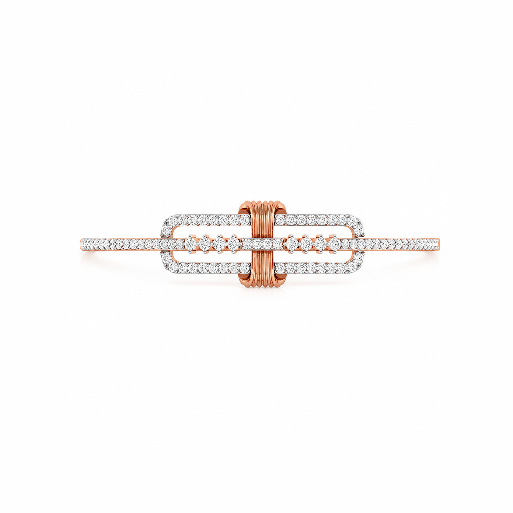 Rectangular Brilliance Diamond Bracelet - Image 2