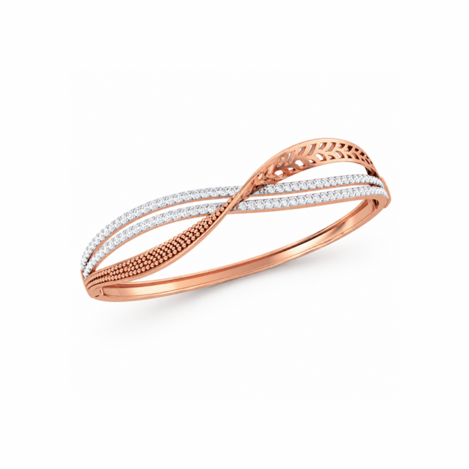 Twisted Elegance Diamond Bracelet