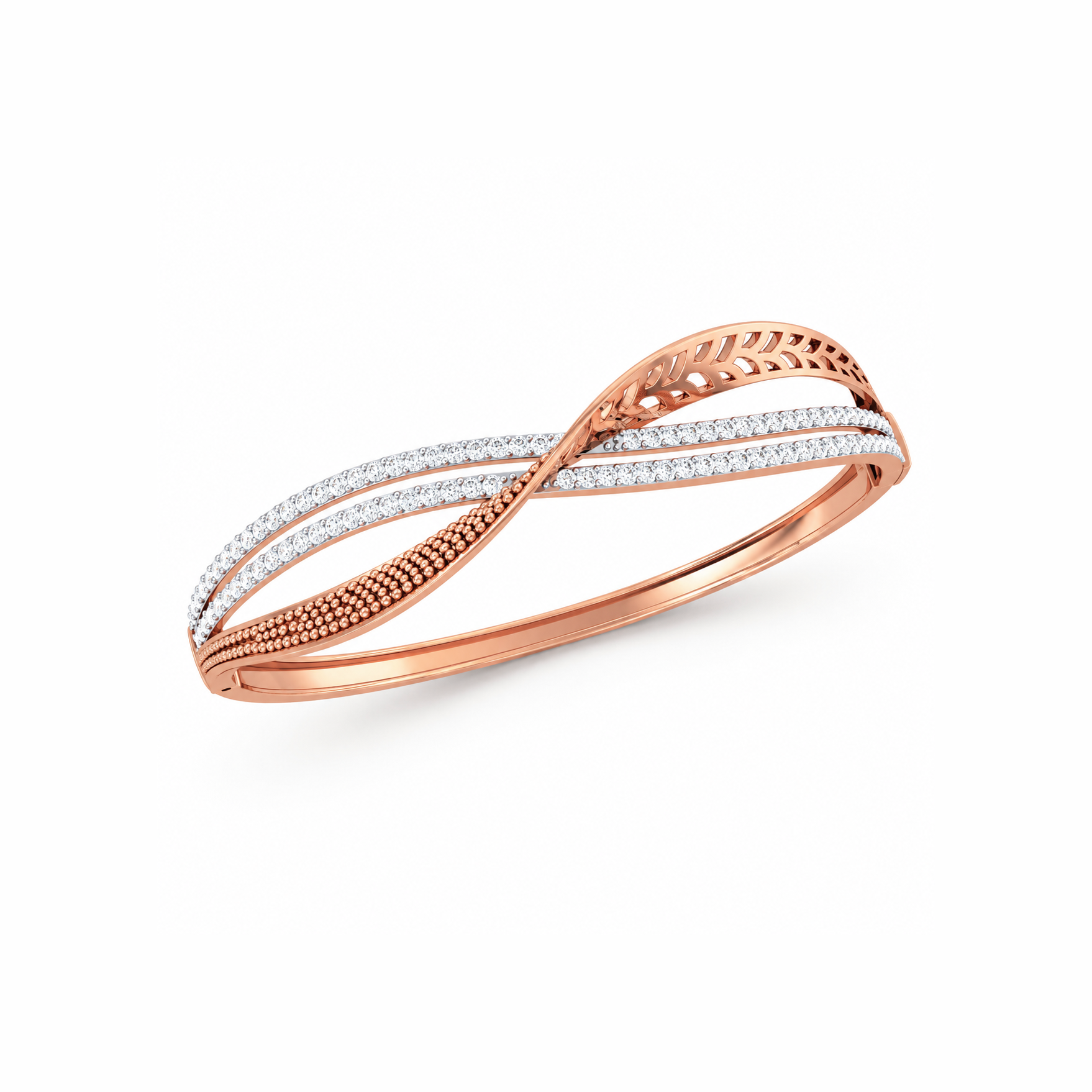 Twisted Elegance Diamond Bracelet