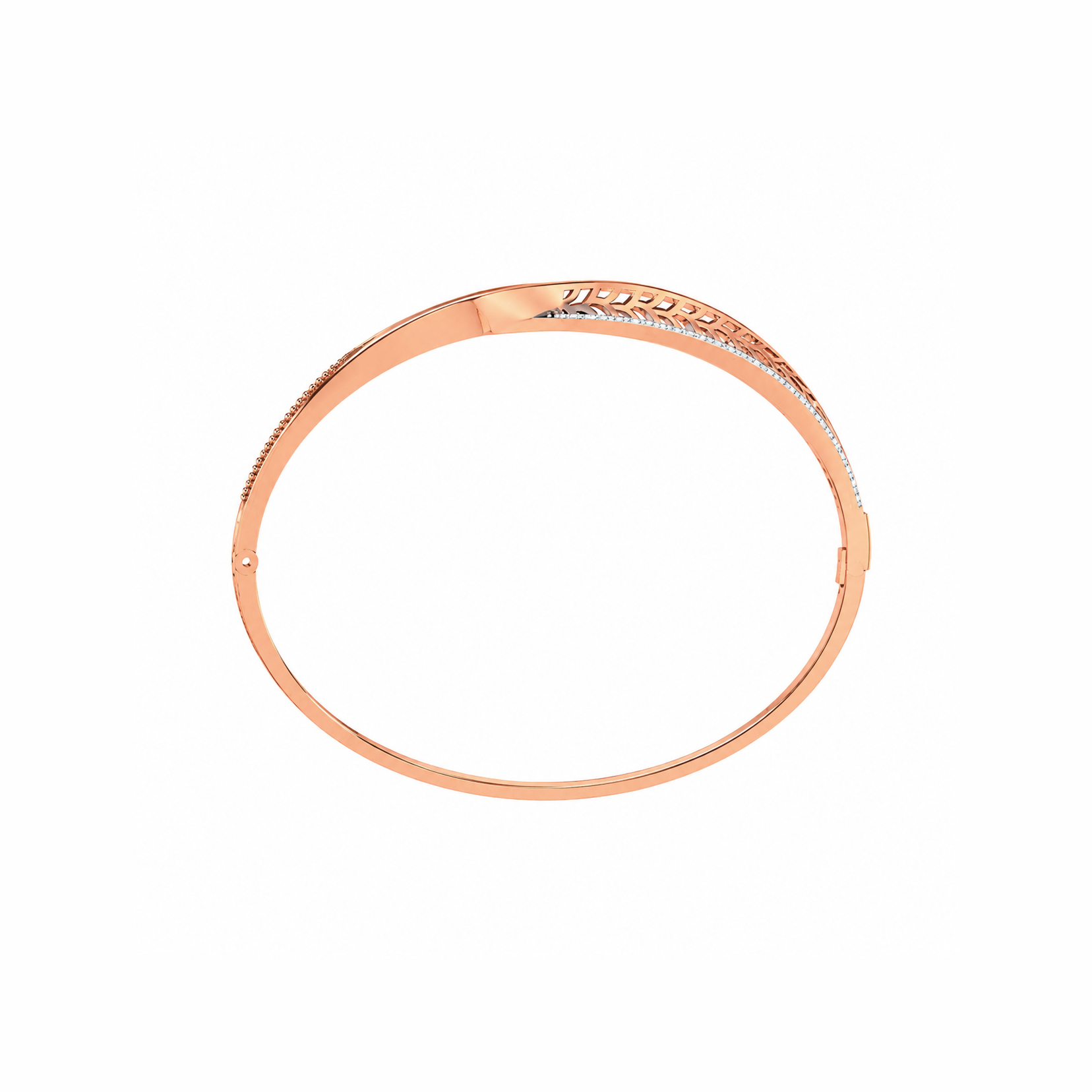 Twisted Elegance Diamond Bracelet - Image 3