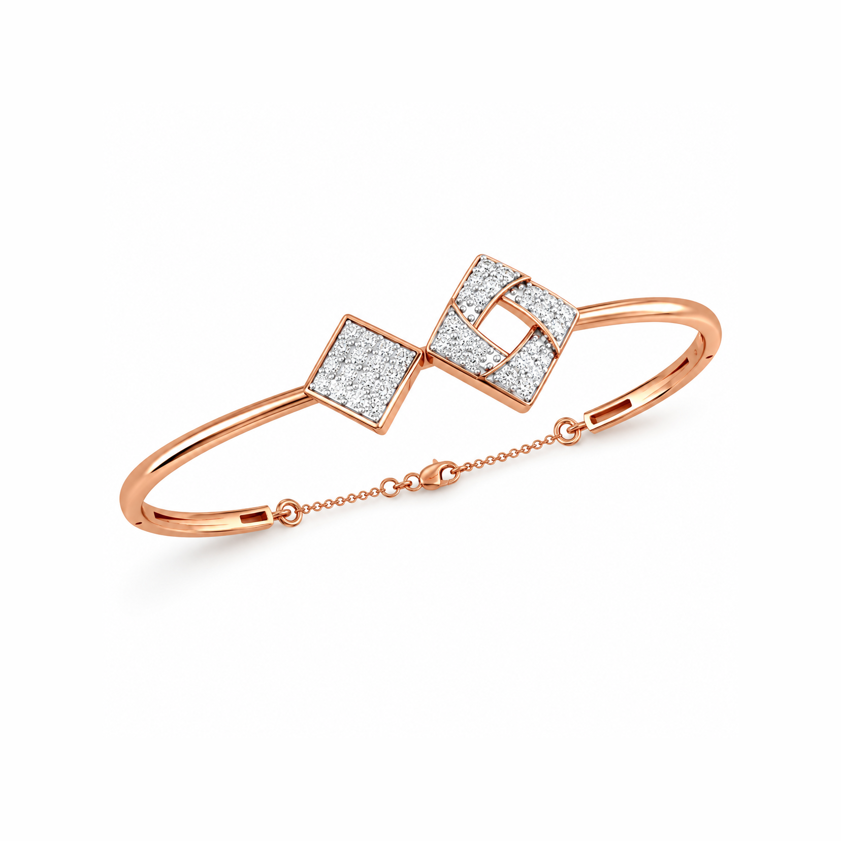 Elegant Duo Square Bracelet