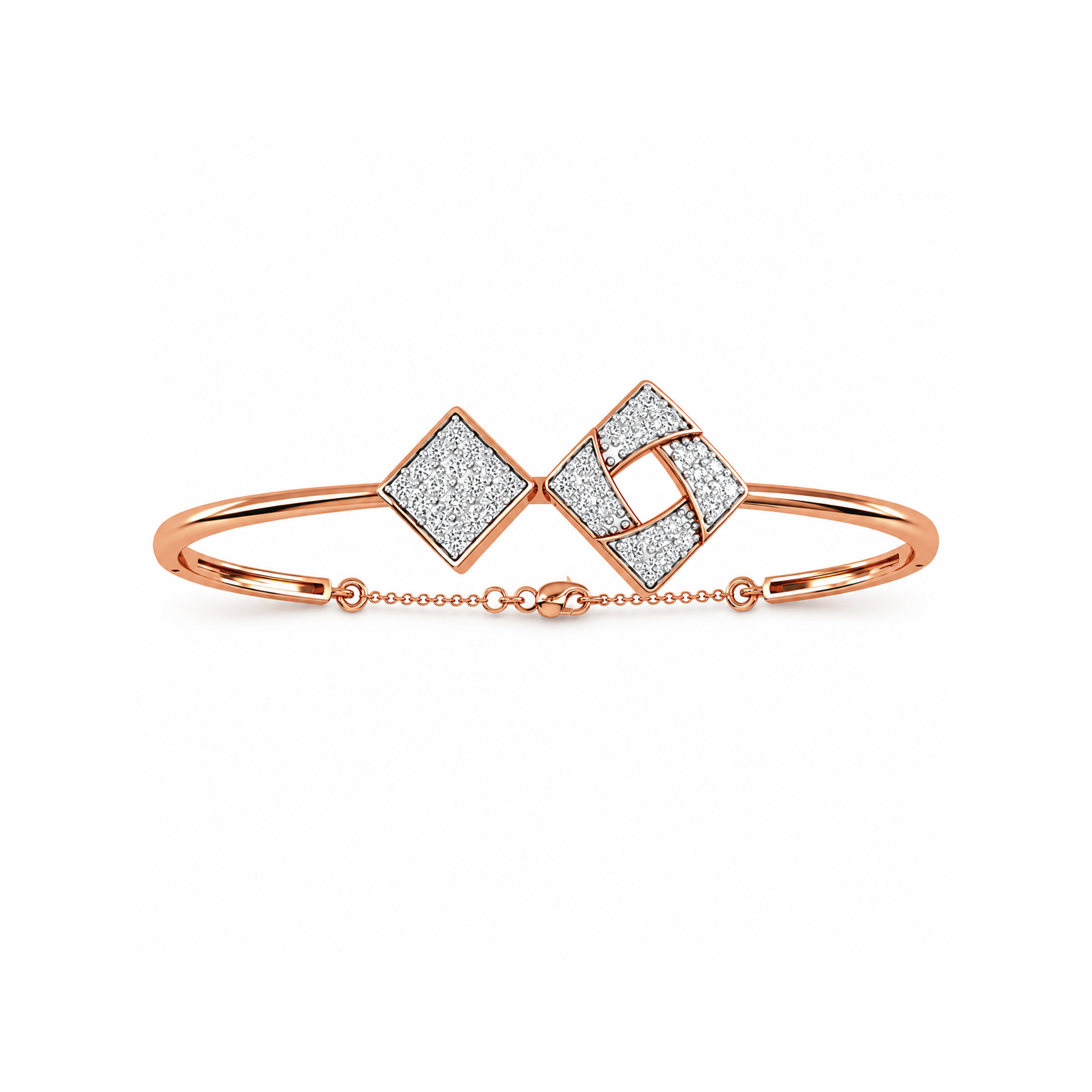 Elegant Duo Square Bracelet - Image 2