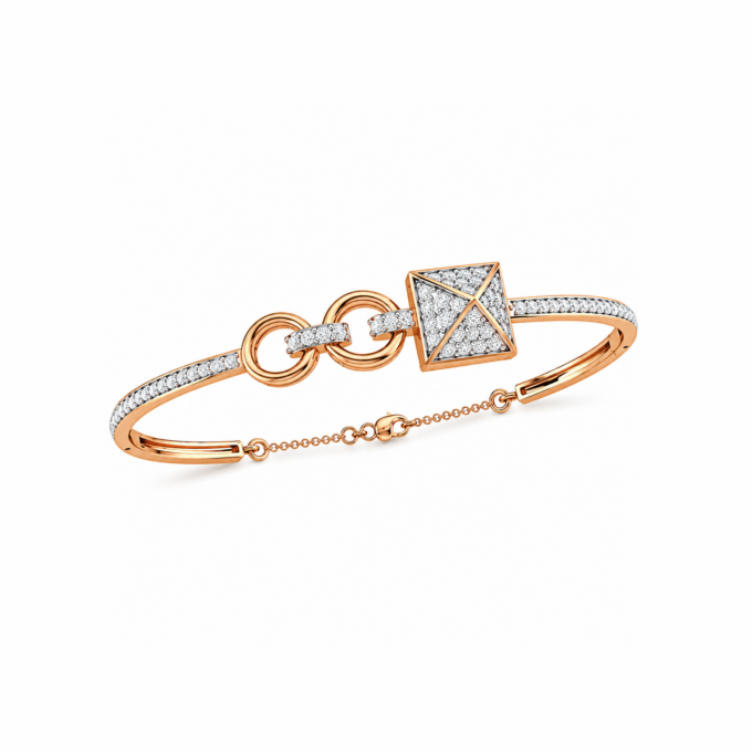 Radiant Pyramid Link Bracelet