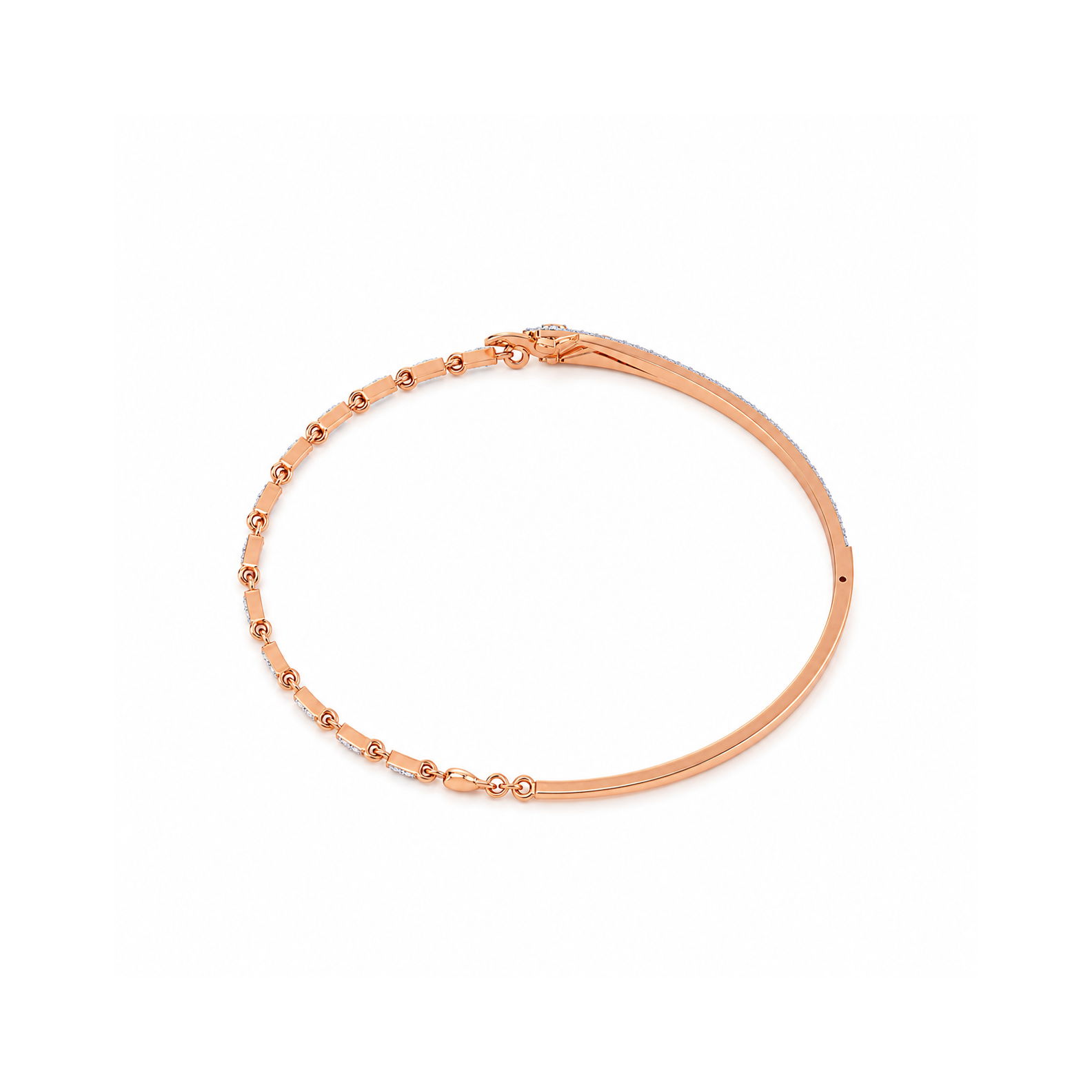 Floral Harmony Diamond Bracelet - Image 3