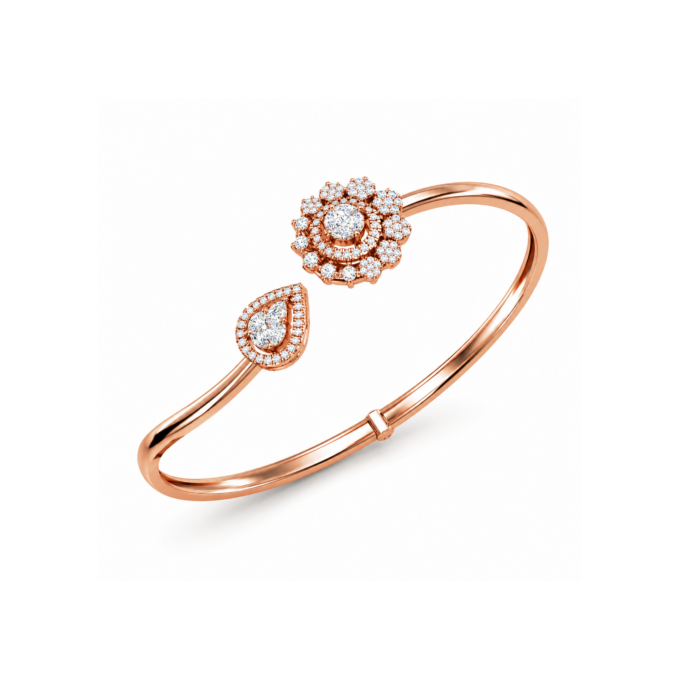 Gemstone Fusion Openable Bracelet