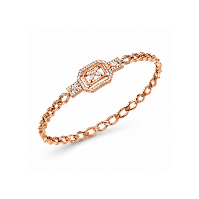 Hexagonal Elegance Diamond Bracelet