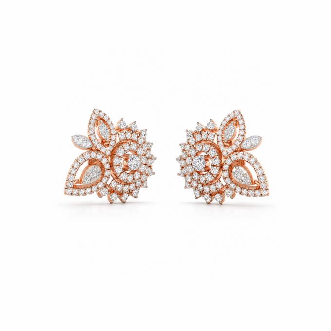 DIAMOND DOME EARRINGS