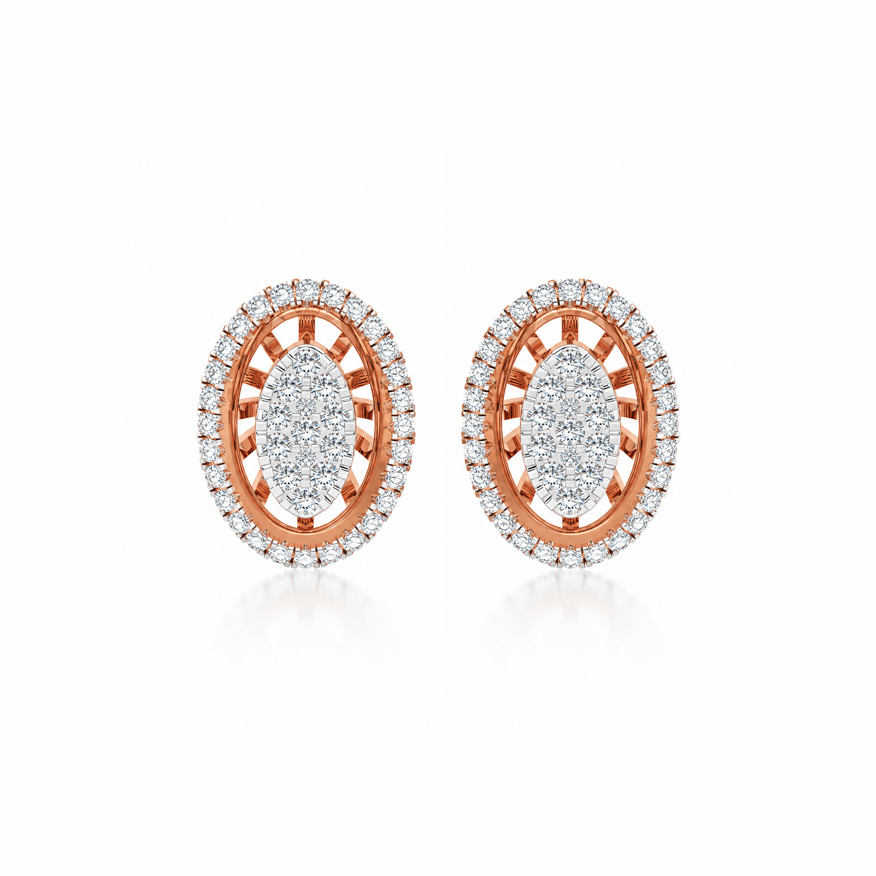 DIAMOND OVAL FILIGREE TOPS
