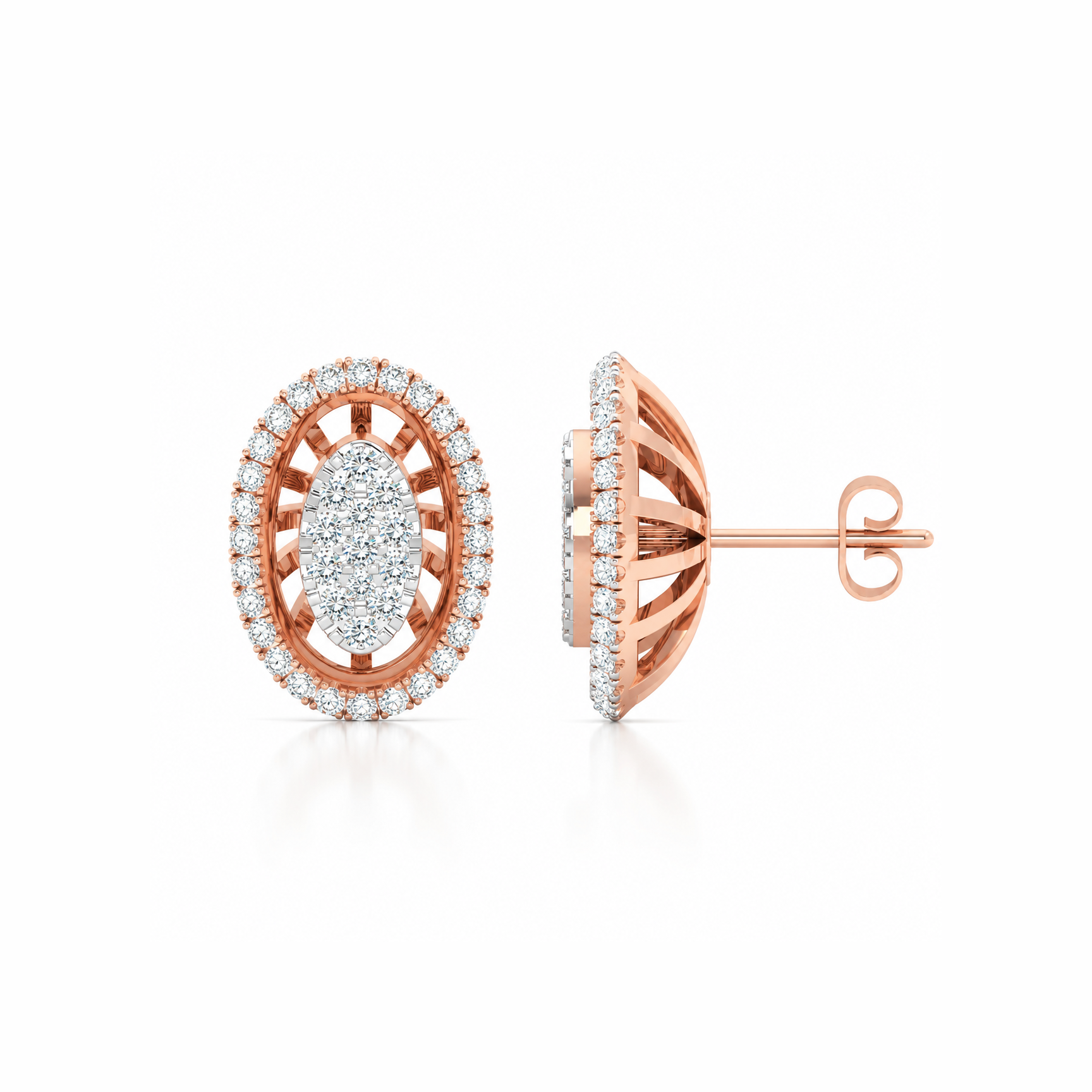 DIAMOND OVAL FILIGREE TOPS - Image 2