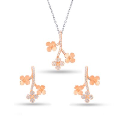 FLORAL BRILLIANCE PENDANT SET