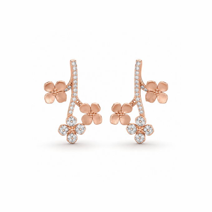 FLORAL BRILLIANCE EARRINGS