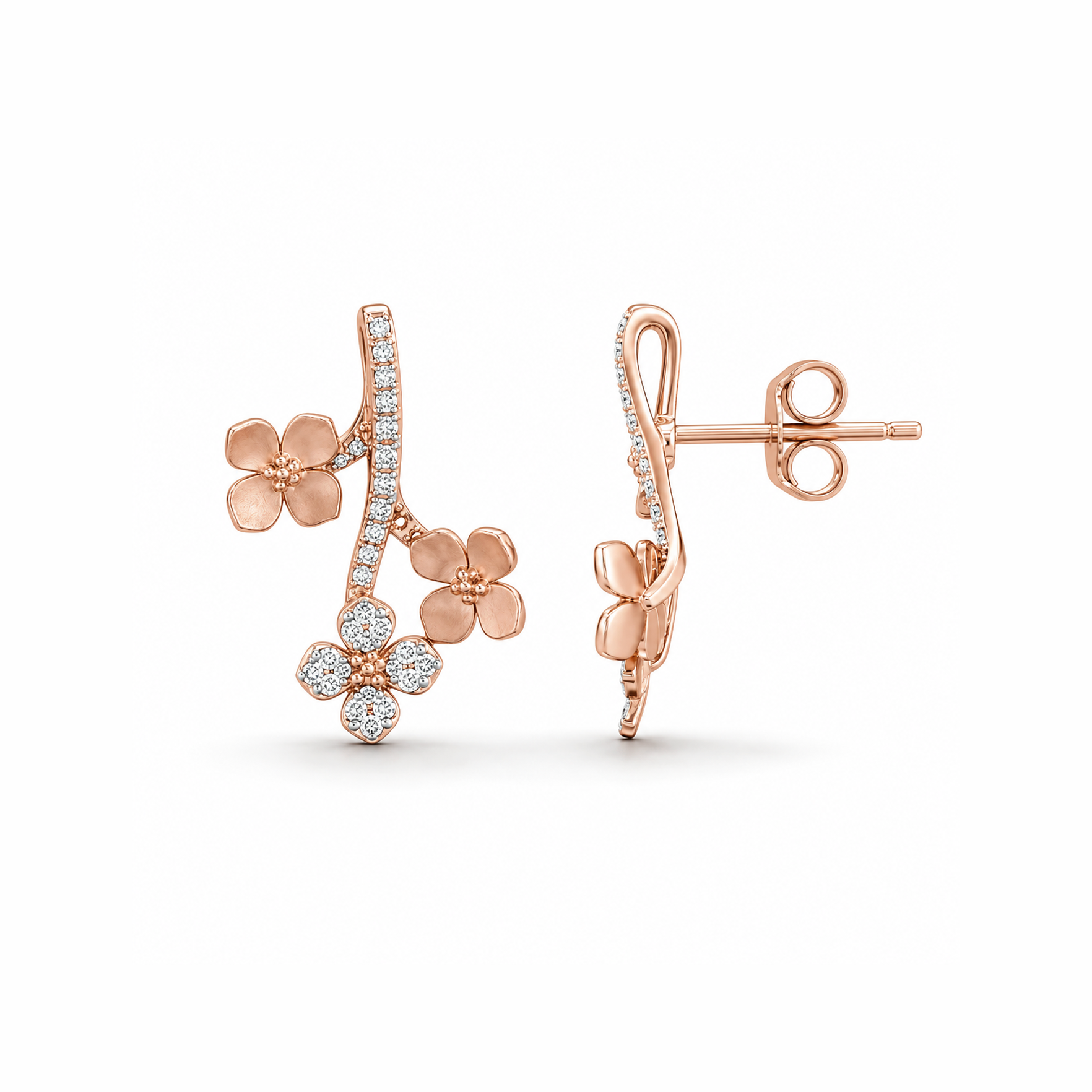 FLORAL BRILLIANCE EARRINGS - Image 2