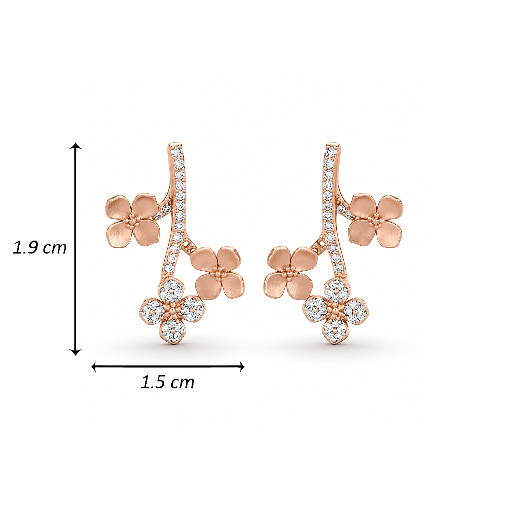 FLORAL BRILLIANCE EARRINGS - Image 4