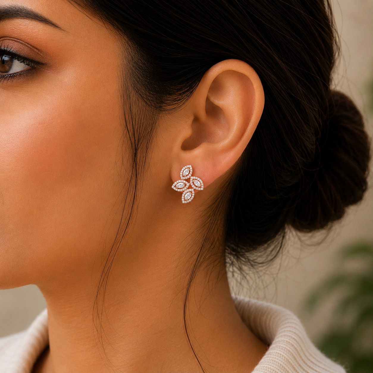 MARQUISE FUSION EARRINGS - Image 3