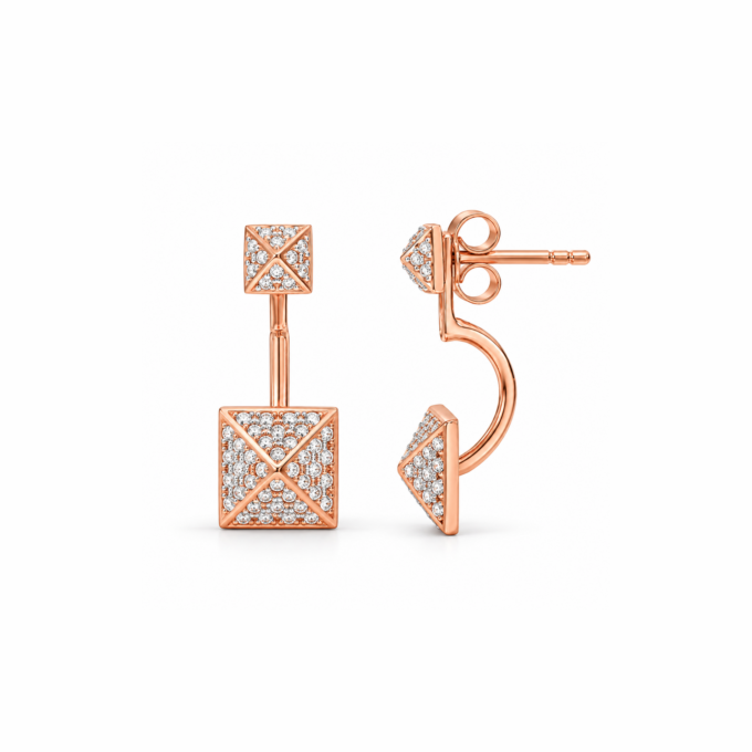 PYRAMID CASCADE EARRINGS