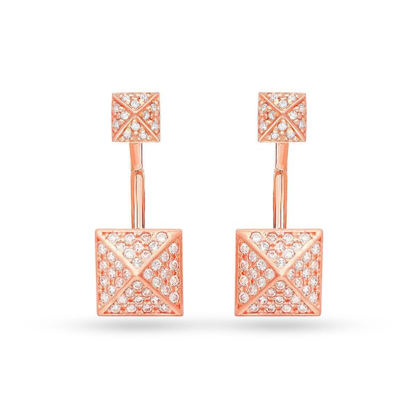 PYRAMID CASCADE EARRINGS - Image 2
