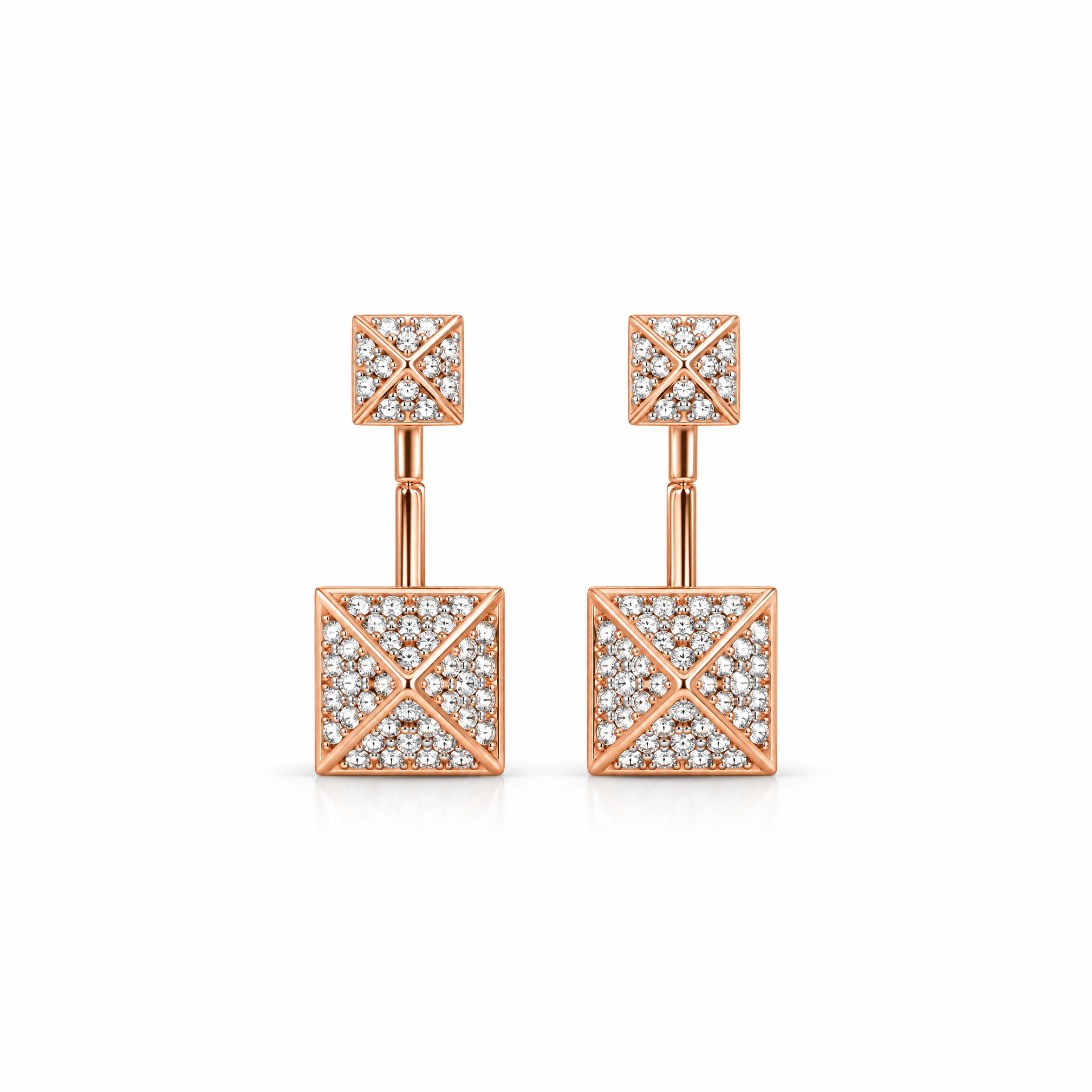 PYRAMID CASCADE EARRINGS - Image 2